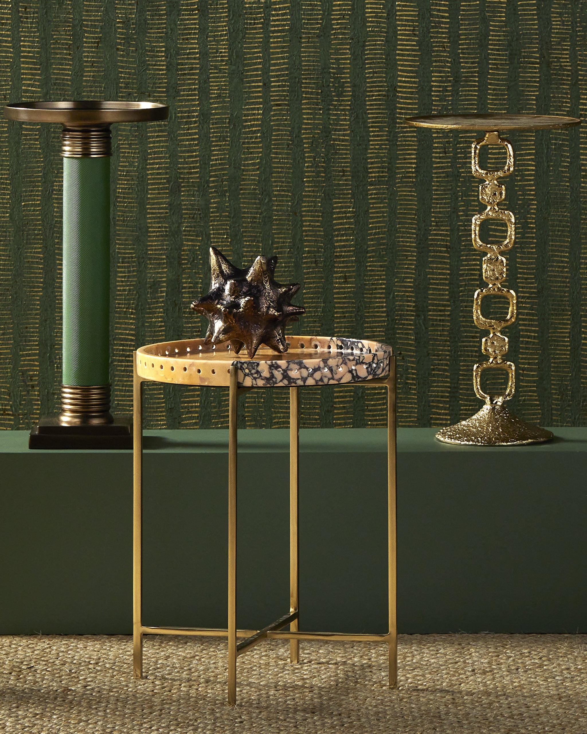 Currey & Company Gavin Green Accent Table