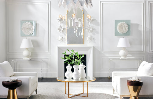 Chelsea House Fern Chandelier White