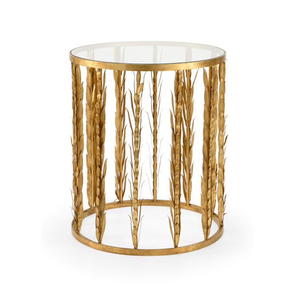Chelsea House Claire Bell Laurel Entry Table Gold