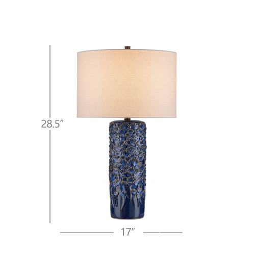 Currey & Company Fairmont Dark Blue Table Lamp