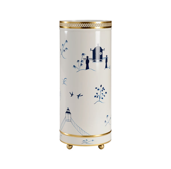 Chelsea House Chinoiserie Umbrella Stand Blue