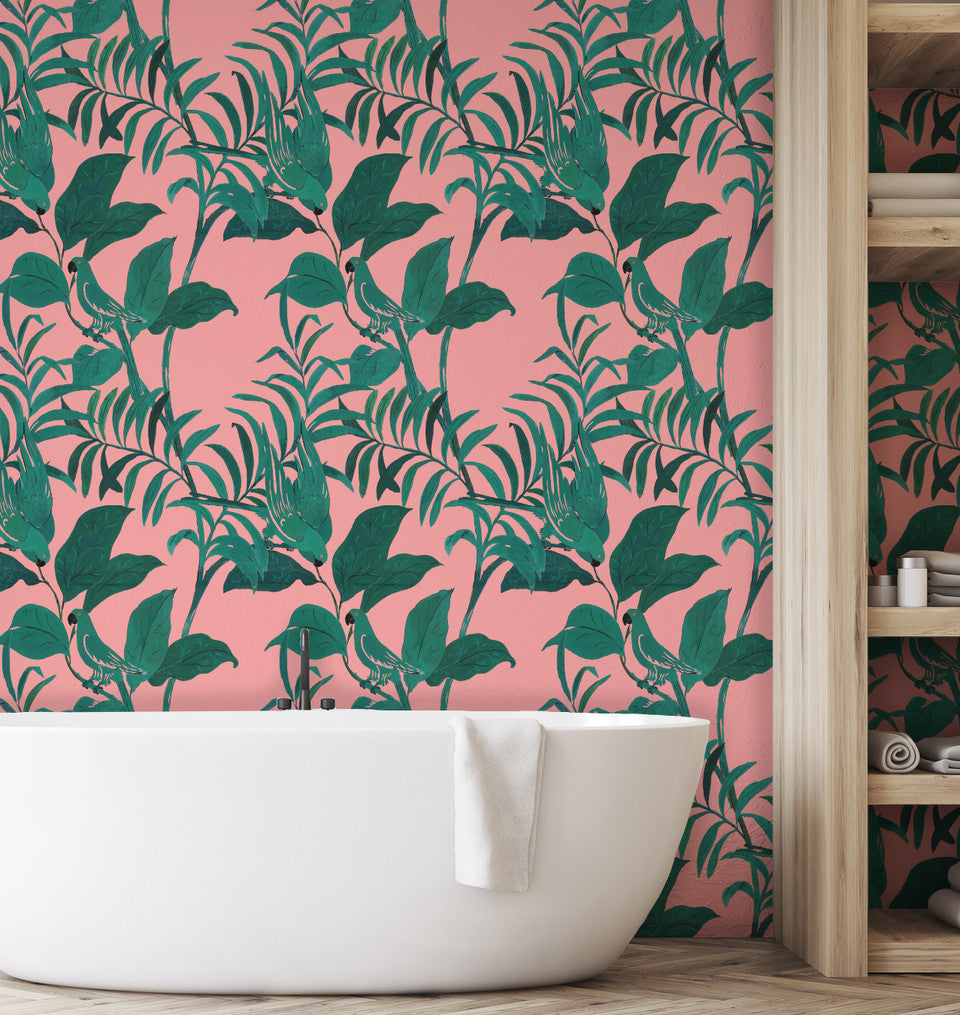 Paule Marrot Large Scale, Tropical Birds Wallpaper