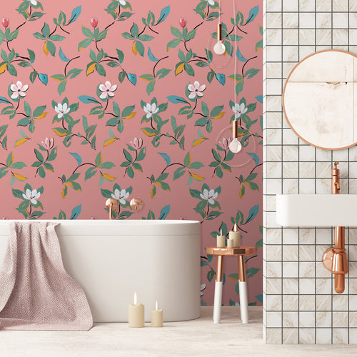 Paule Marrot Large Scale, Magnolias Wallpaper