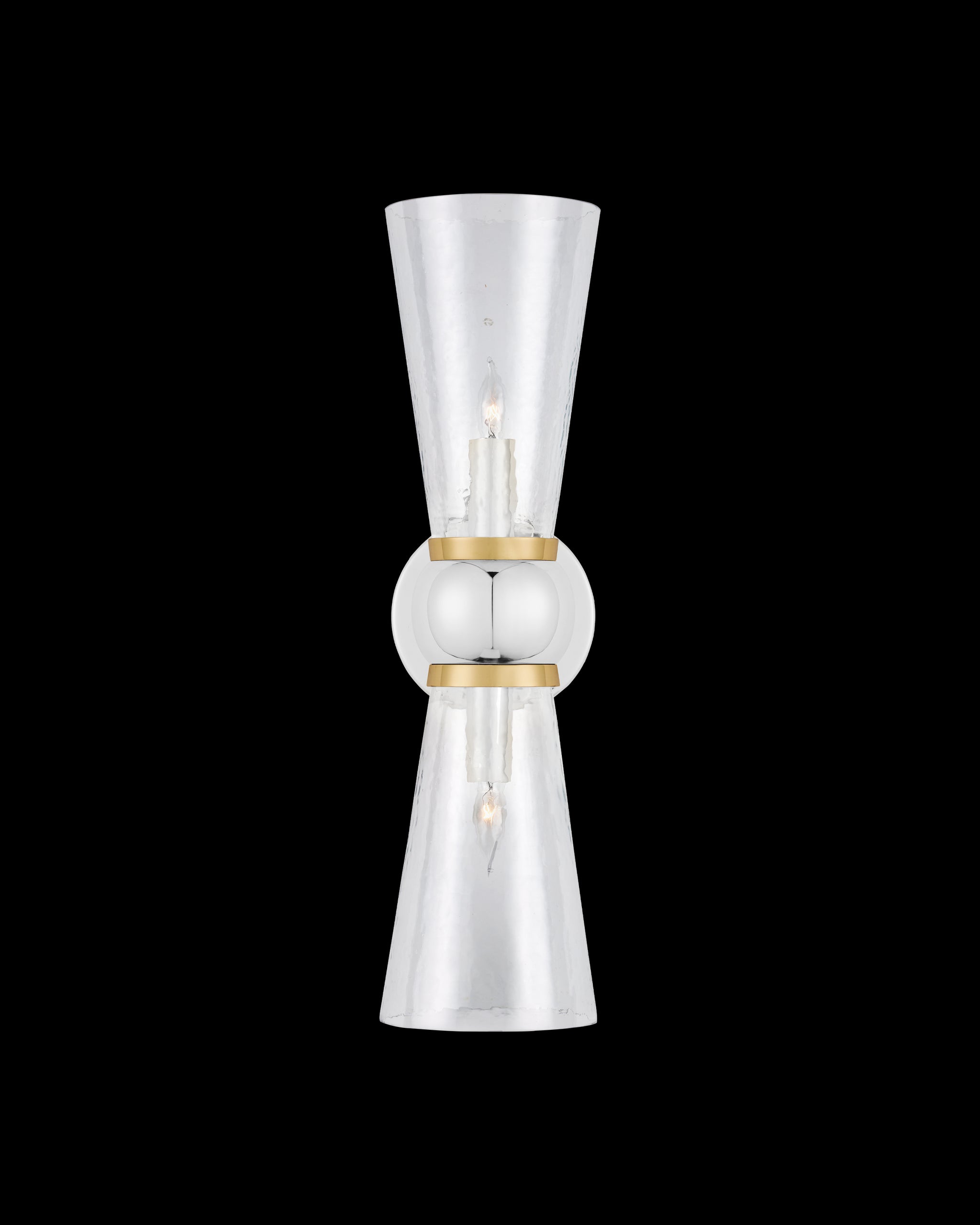 Currey & Company Byford Nickel Bath Wall Sconce