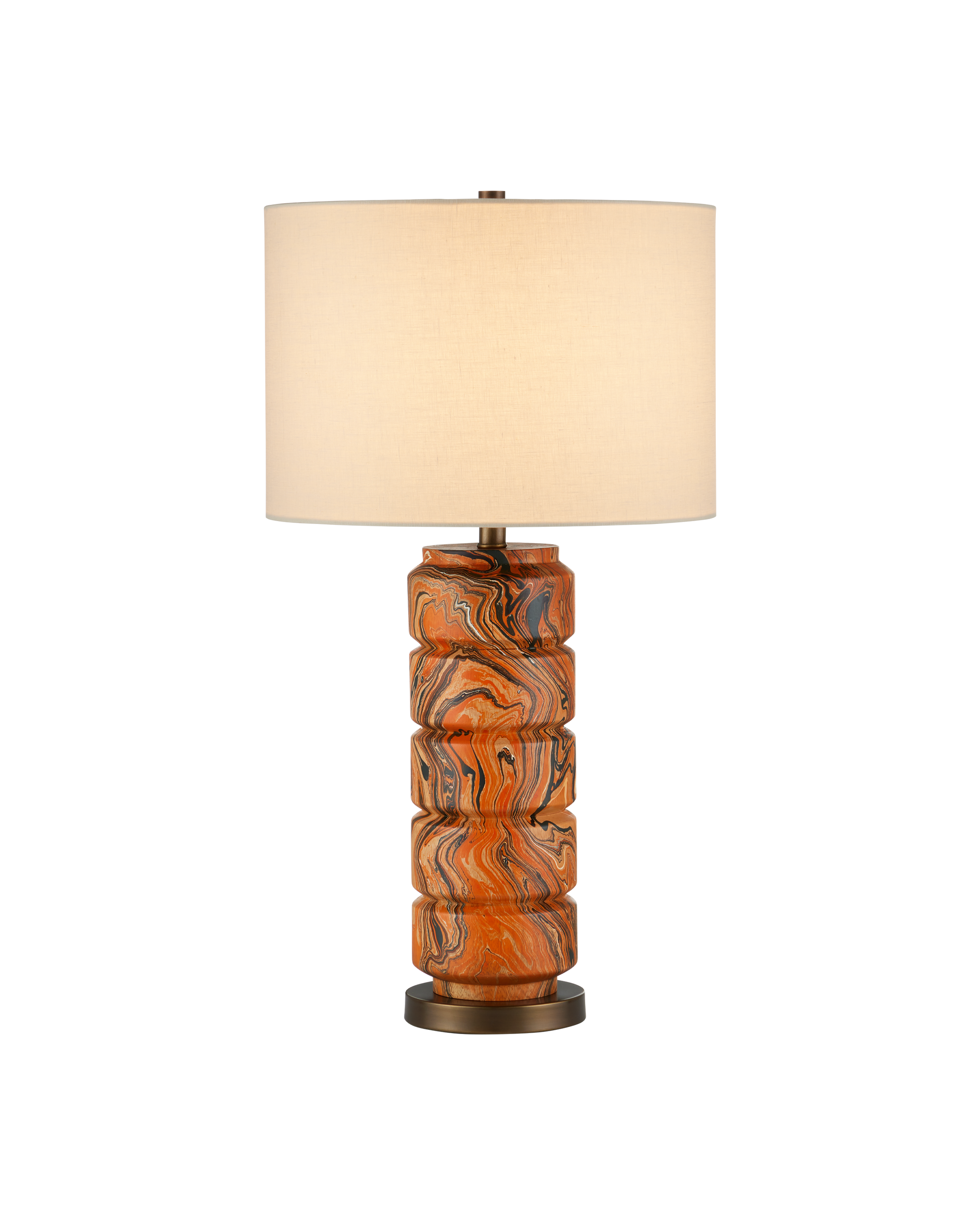 Currey & Company Crantock Orange Table Lamp