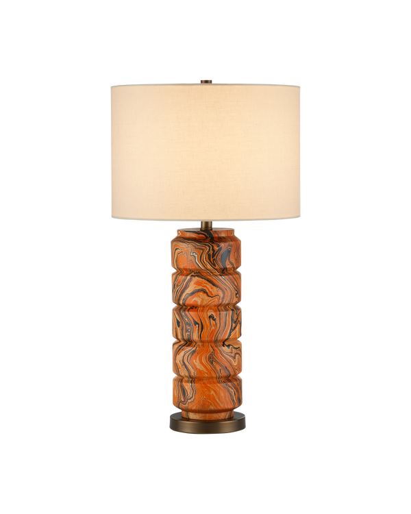 Currey & Company Crantock Orange Table Lamp