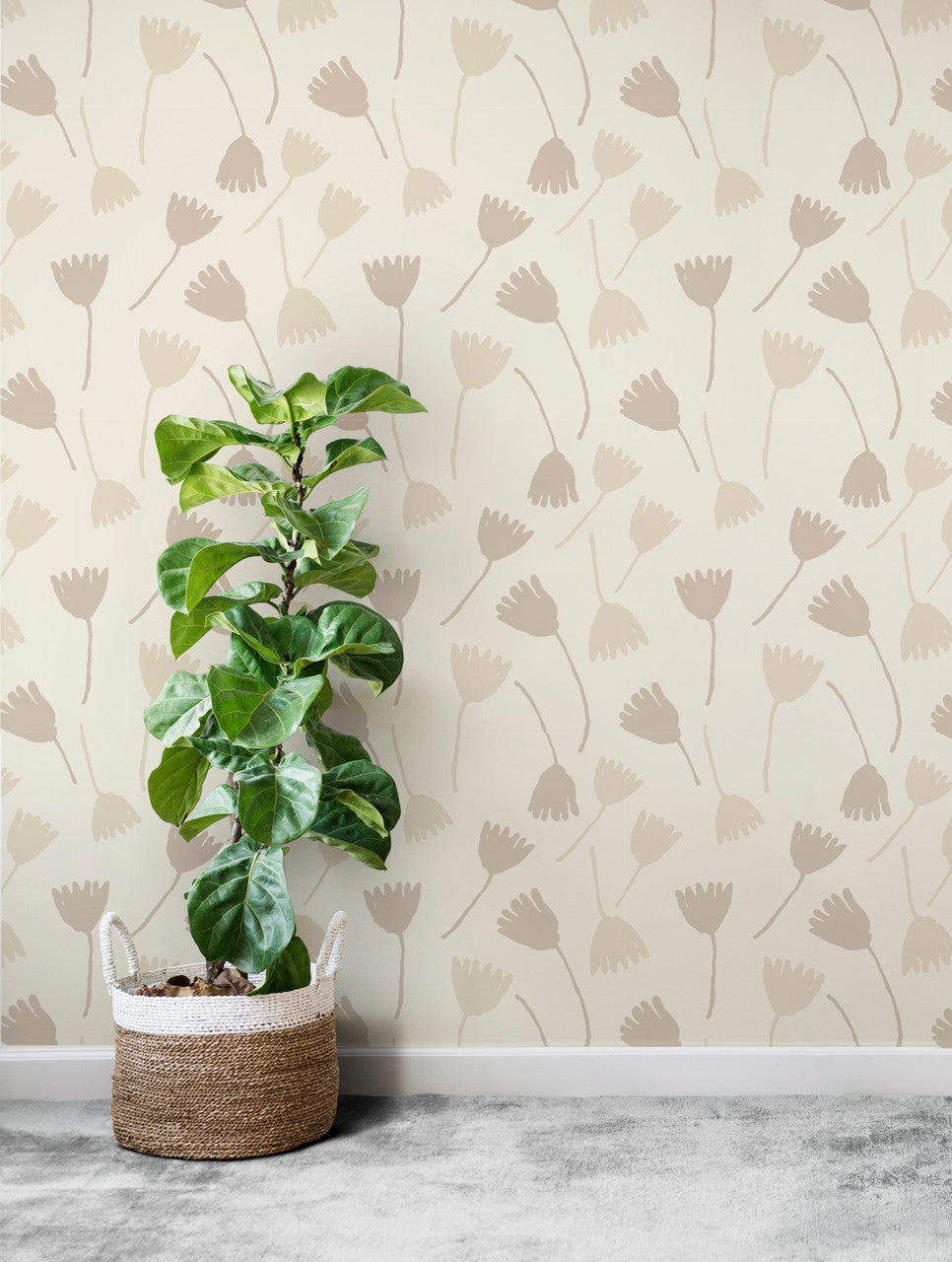 Susan Hable Tossed Tulips Wallpaper
