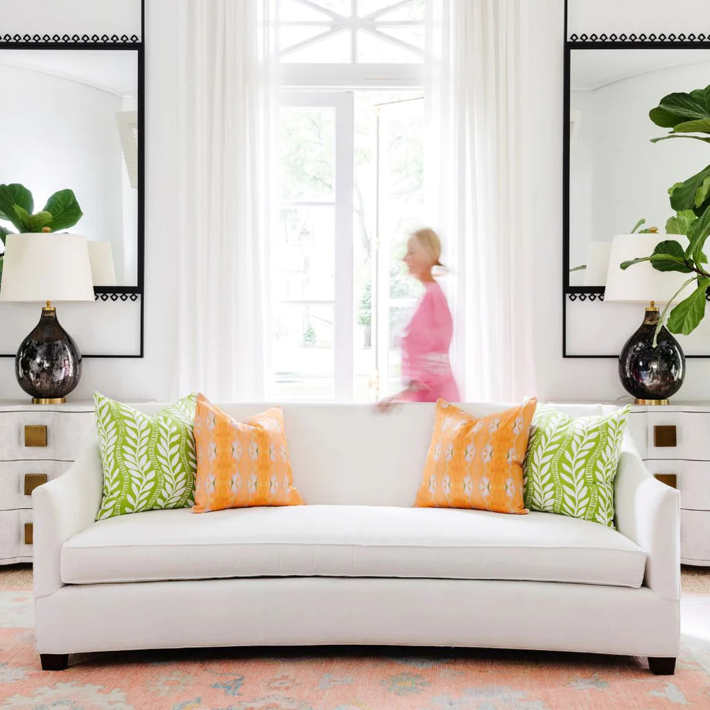 Laura Park Orange Blossom Linen Cotton Pillow