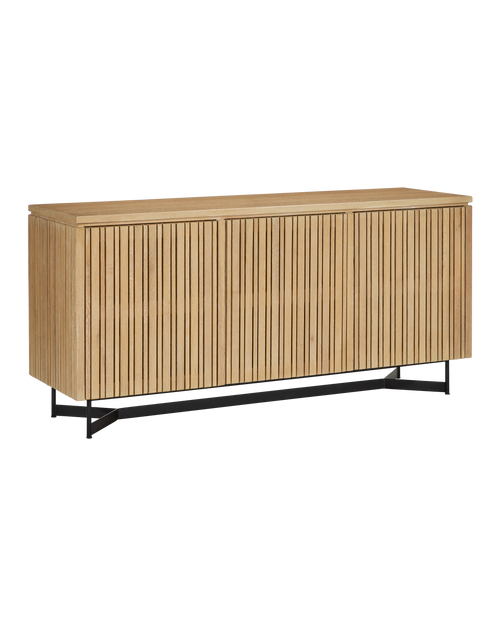 Currey & Company Indeo Washed Oak Credenza