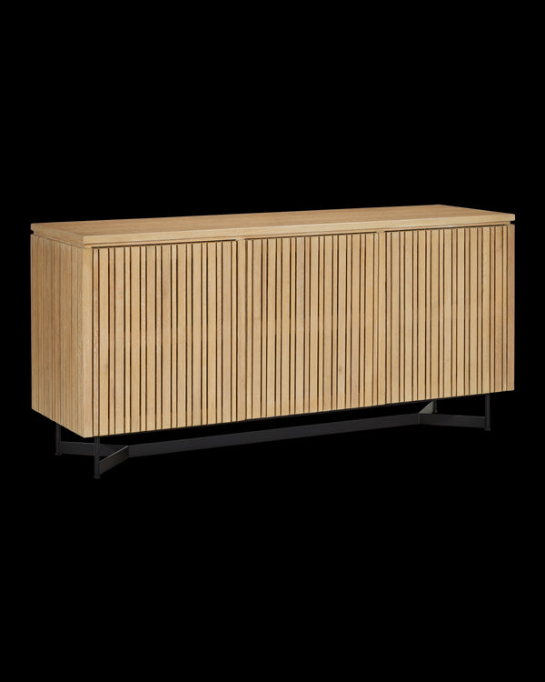 Currey & Company Indeo Washed Oak Credenza