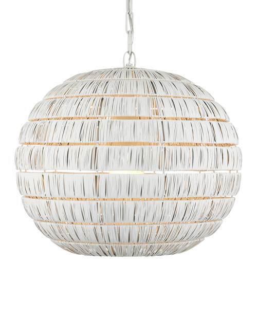 Currey & Company Panopolis White Pendant