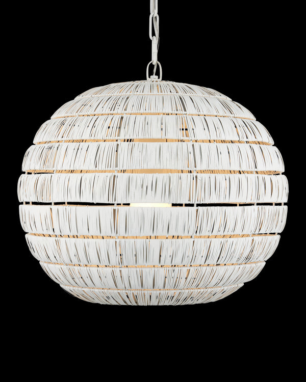 Currey & Company Panopolis White Pendant