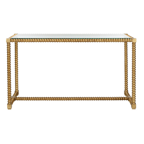 Chelsea House Twisted Console Brass