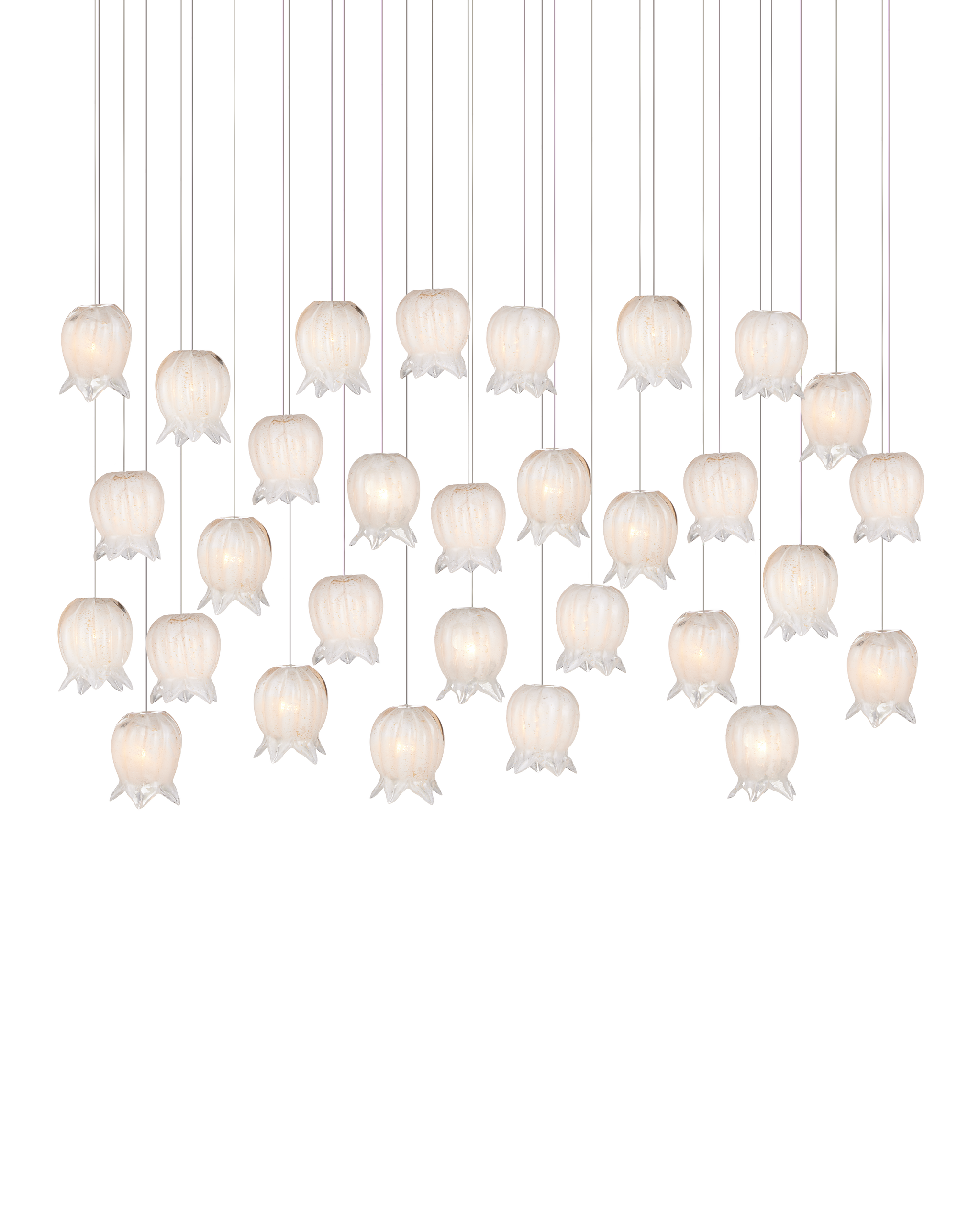 Currey And Company Polpo 30 Light Linear Multi Drop Pendant
