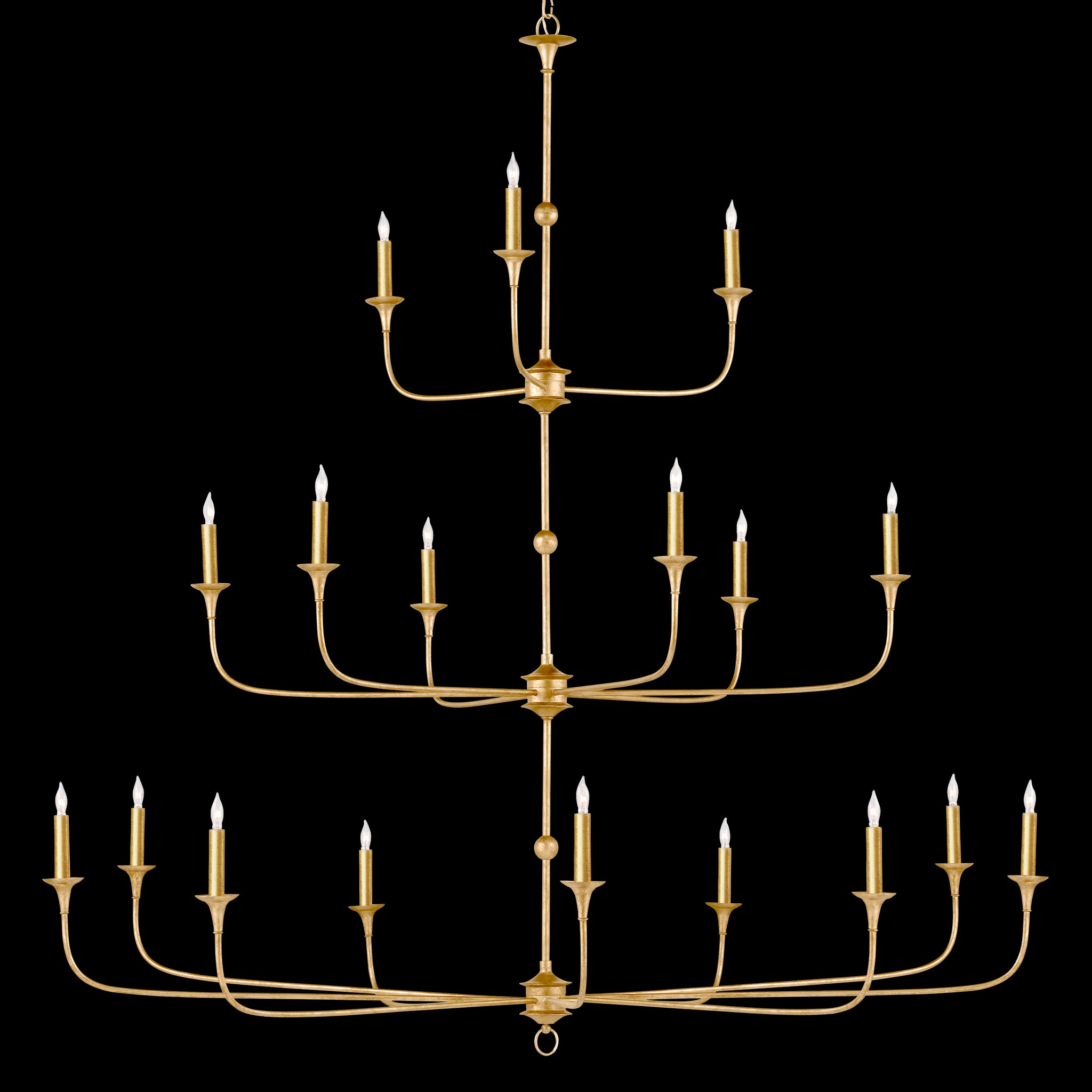 Currey & Company Nottaway Grande Gold Chandelier