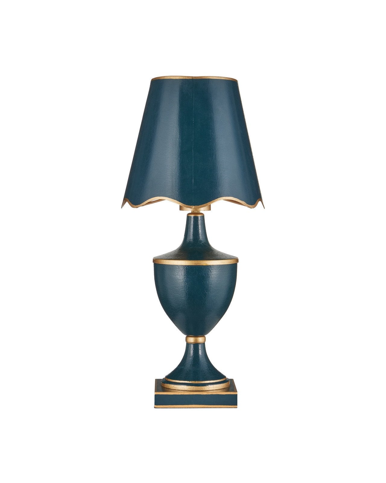 Currey & Company Travelogue Navy Cordless Table Lamp