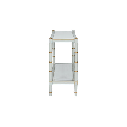Chelsea House Conner Cane Console Gray