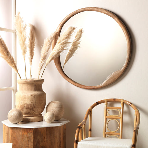 Jamie Young Organic Round Mirror