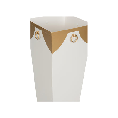 Chelsea House Plais Planter Tall White/Gold