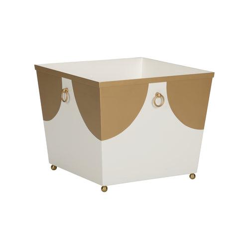 Chelsea House Plais Planter Short White/Gold