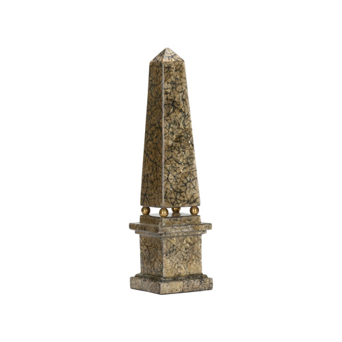 Chelsea House Gold Tortoise Capiz Obelisk (Med)