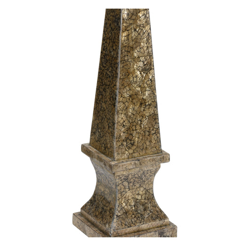 Chelsea House Gold Tortoise Capiz Obelisk (Lg)