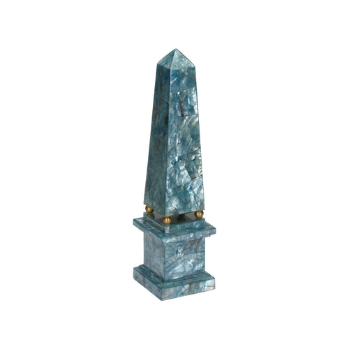 Chelsea House Blue Hammer Shell Obelisk (Med)