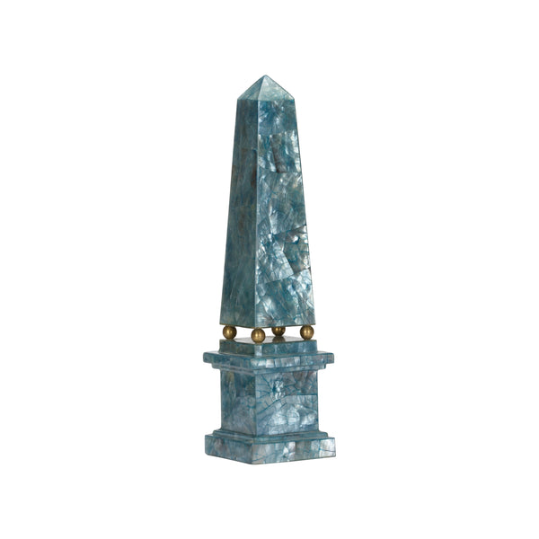 Chelsea House Blue Hammer Shell Obelisk (Med)