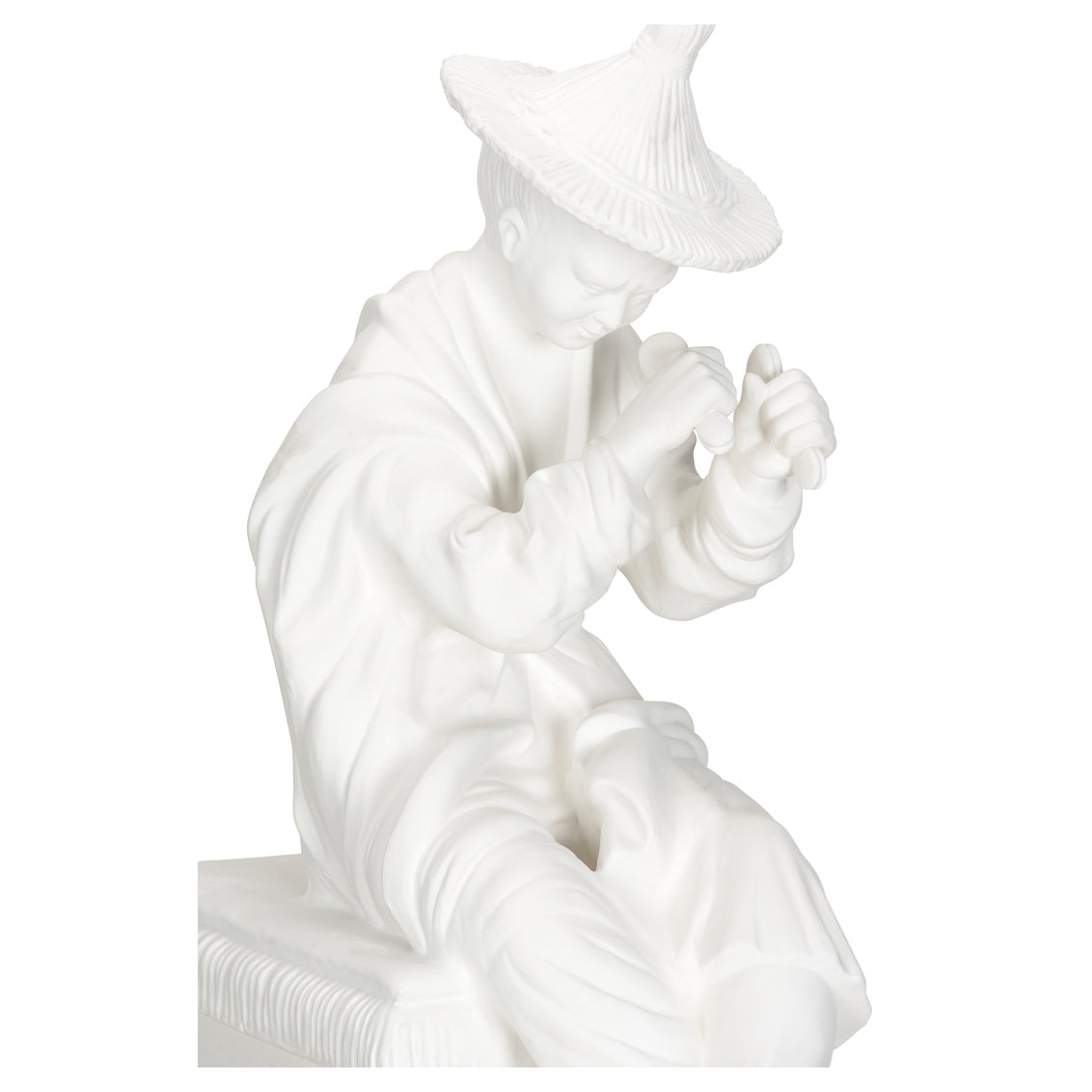 Chelsea House Chinese Man On Pedestal White
