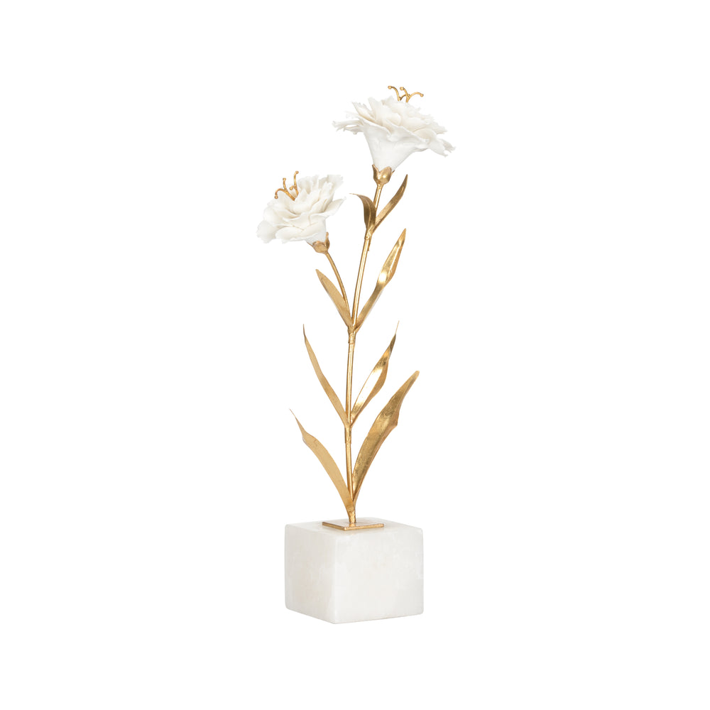 Chelsea House Carnation On Alabaster Stand
