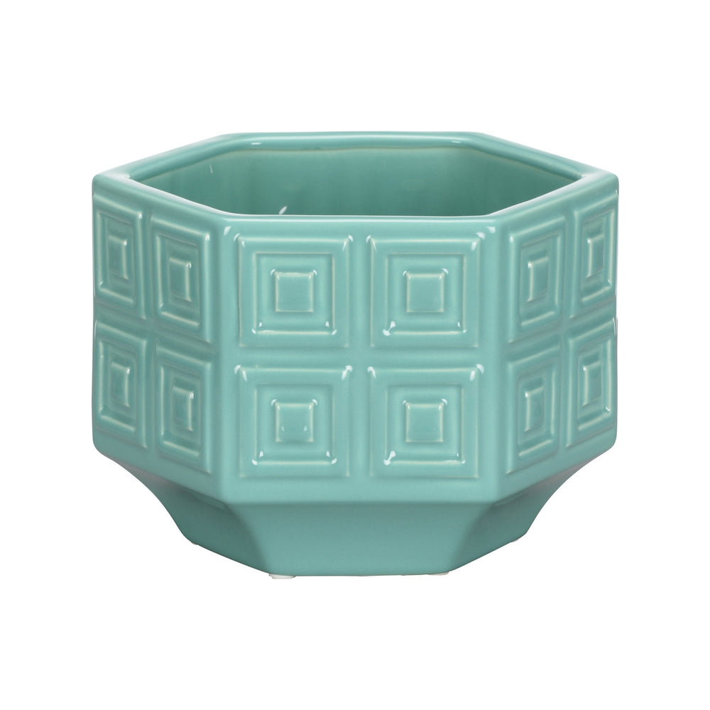 Chelsea House Dover Cachepot Turquoise