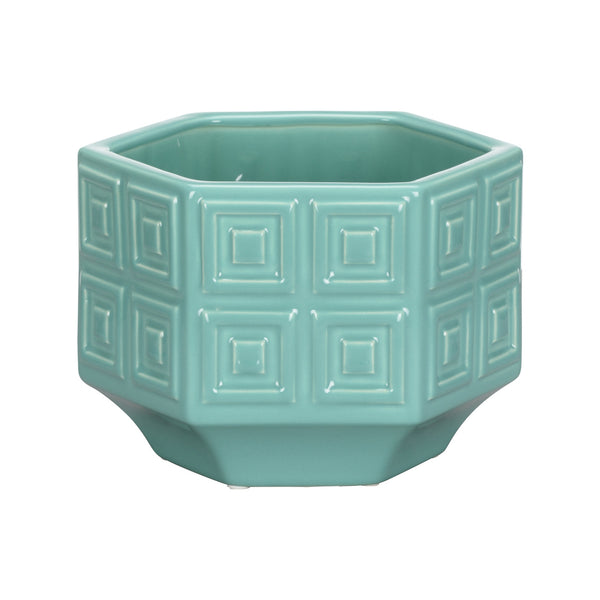 Chelsea House Dover Cachepot Turquoise