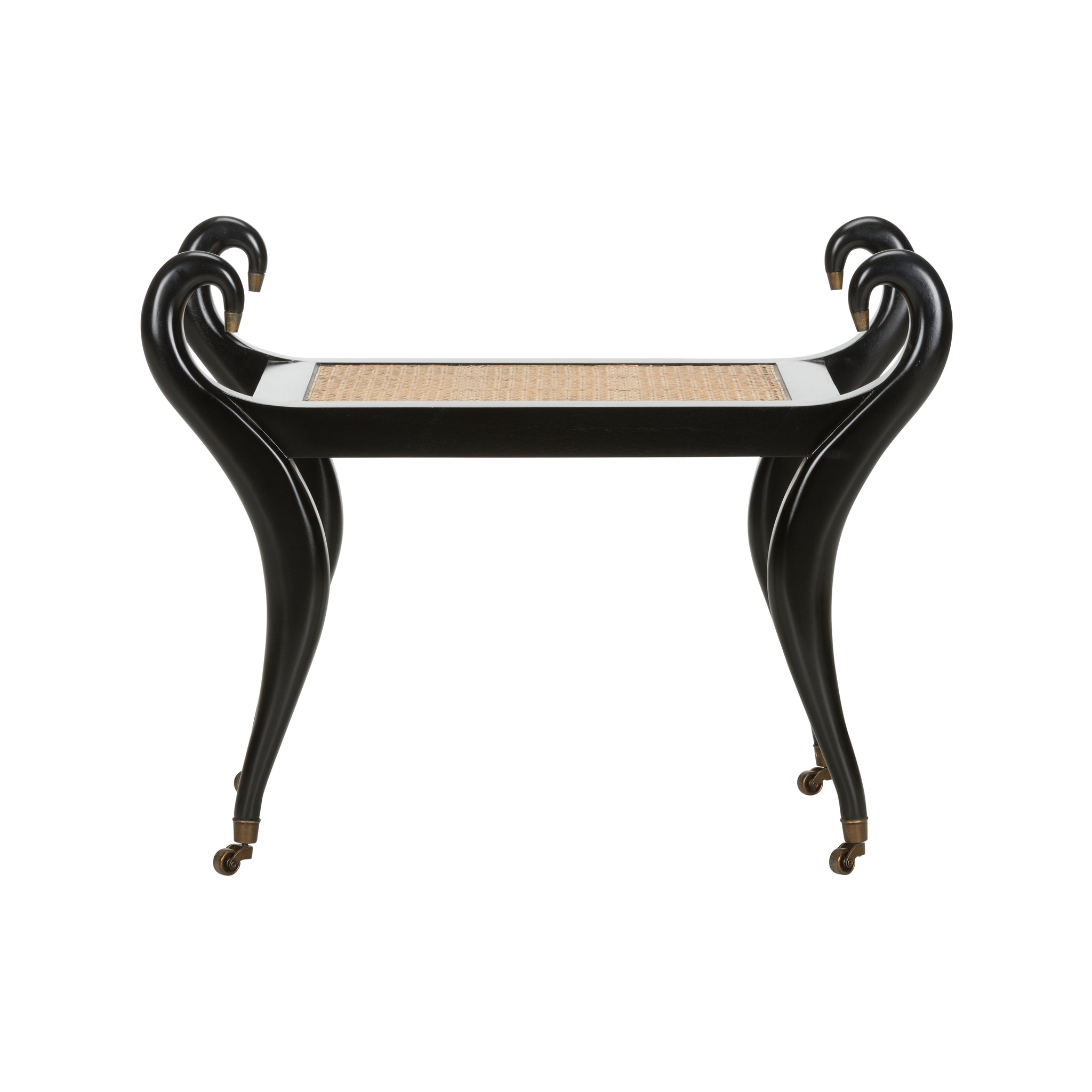 Chelsea House Swan Vanity Bench Black
