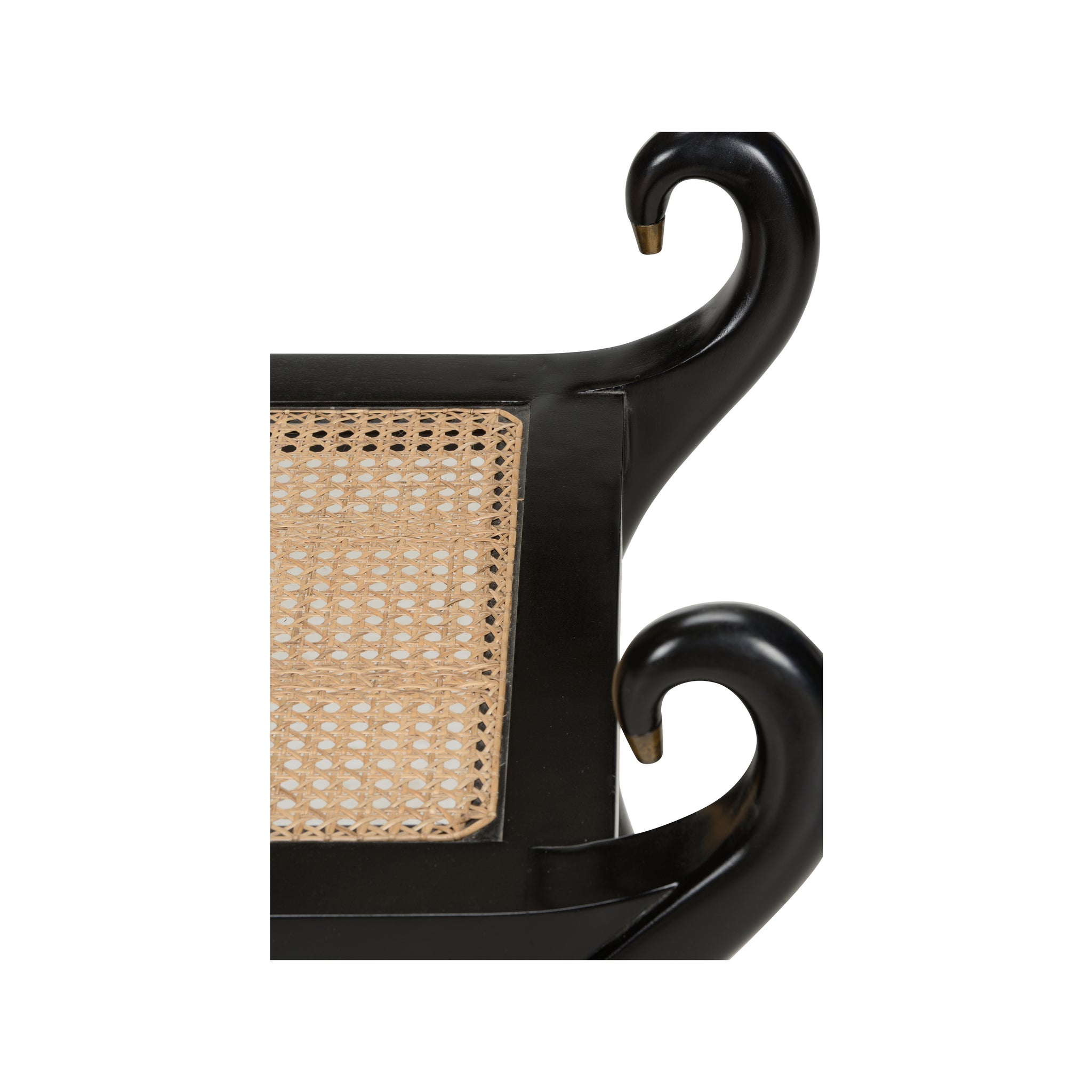 Chelsea House Swan Vanity Bench Black