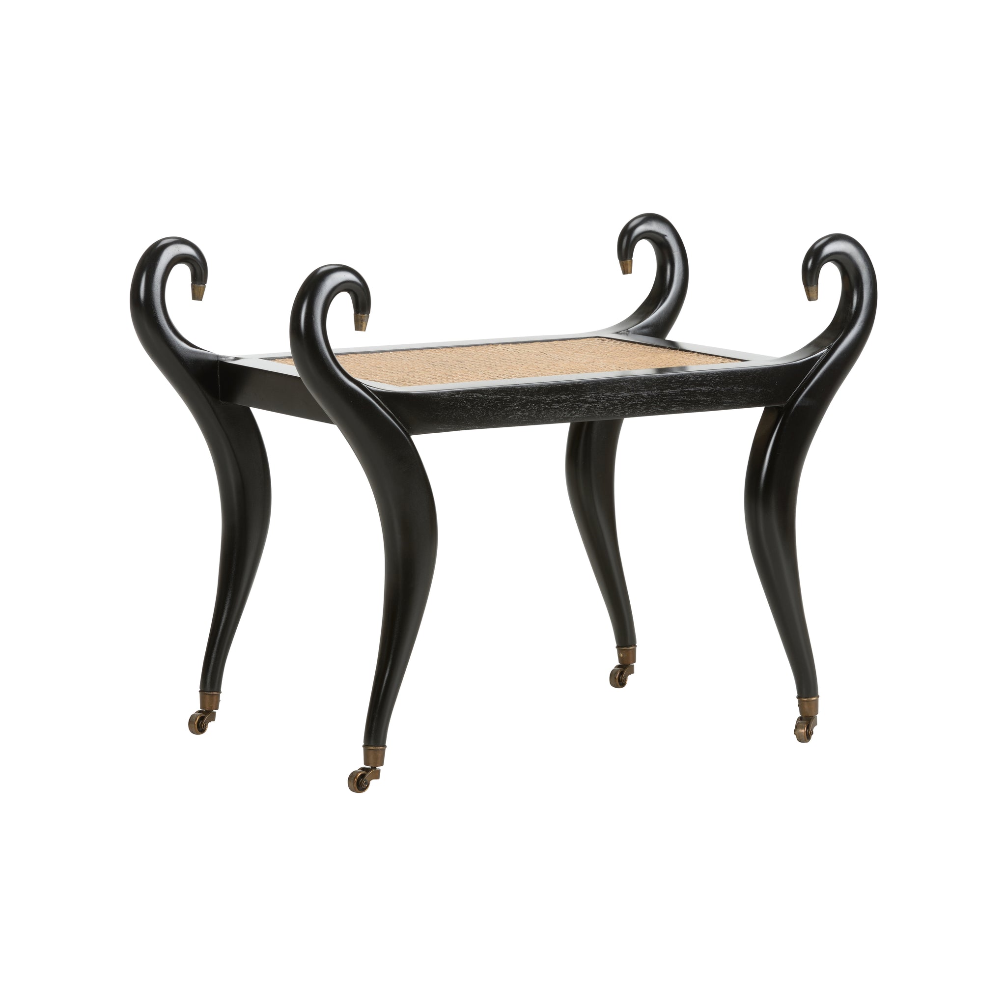 Chelsea House Swan Vanity Bench Black