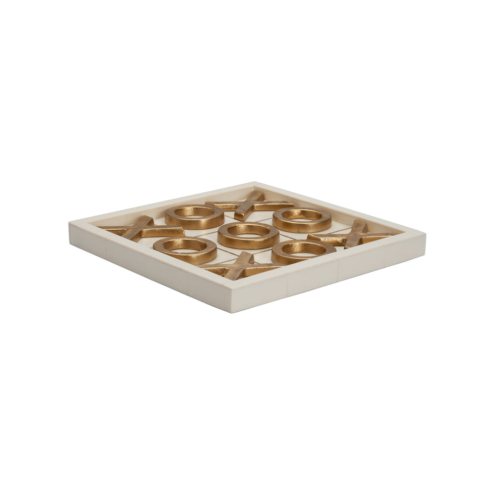 Chelsea House Tic Tac Toe Resin/Gold Metal (Box)