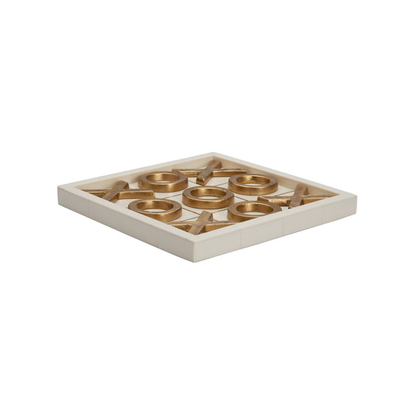 Chelsea House Tic Tac Toe Resin/Gold Metal (Box)