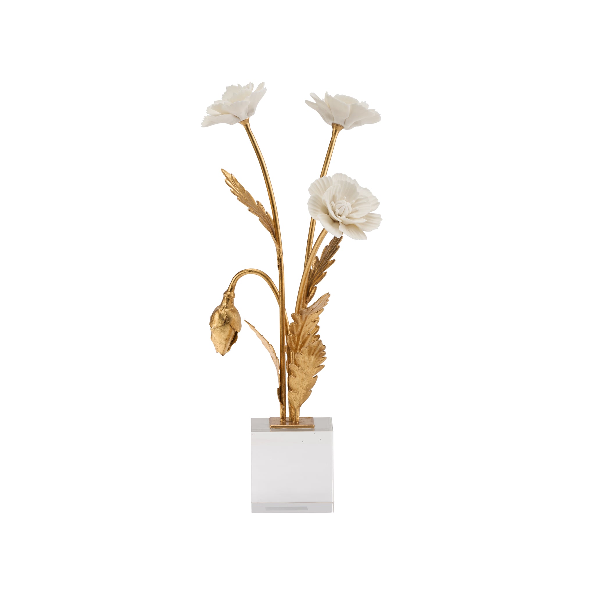 Chelsea House Porcelain Poppie In Crystal Base