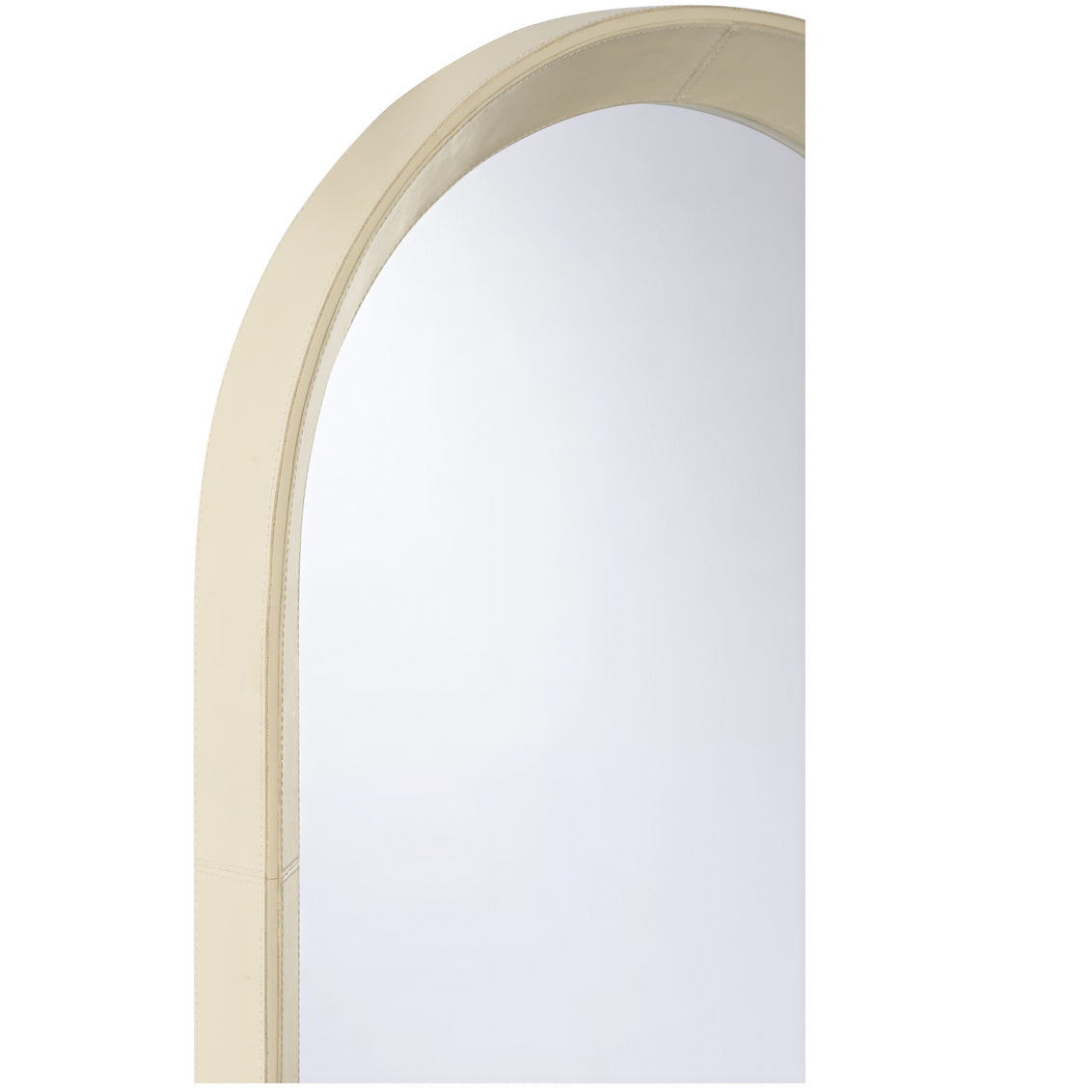 Chelsea House Oval Leather Mirror