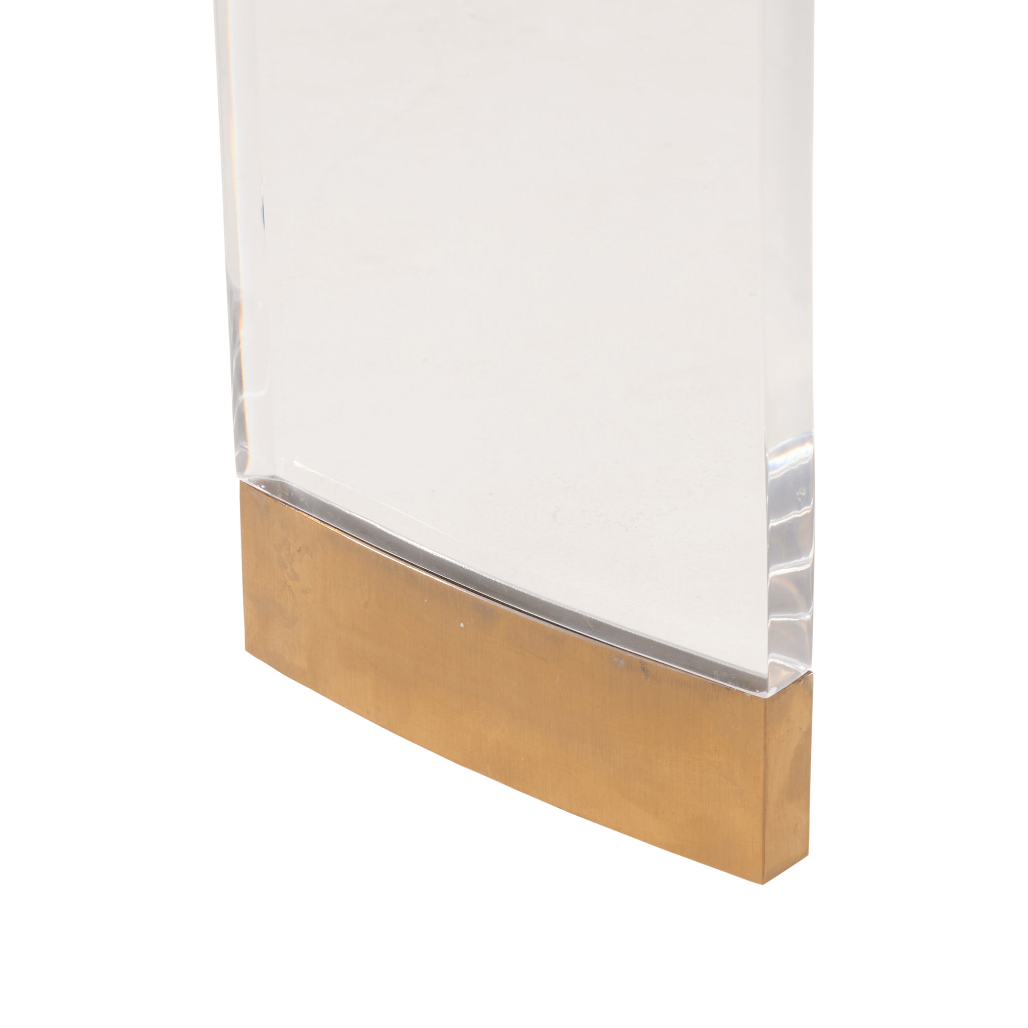 Chelsea House Marble And Acrylic Demilune