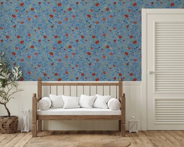 Paule Marrot Poppies Wallpaper