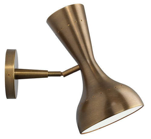 Jamie Young Pisa Wall Sconce In Antique Brass Metal