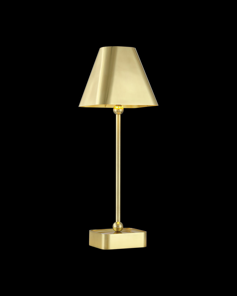 Currey & Company Gadabout Brass Cordless Table Lamp