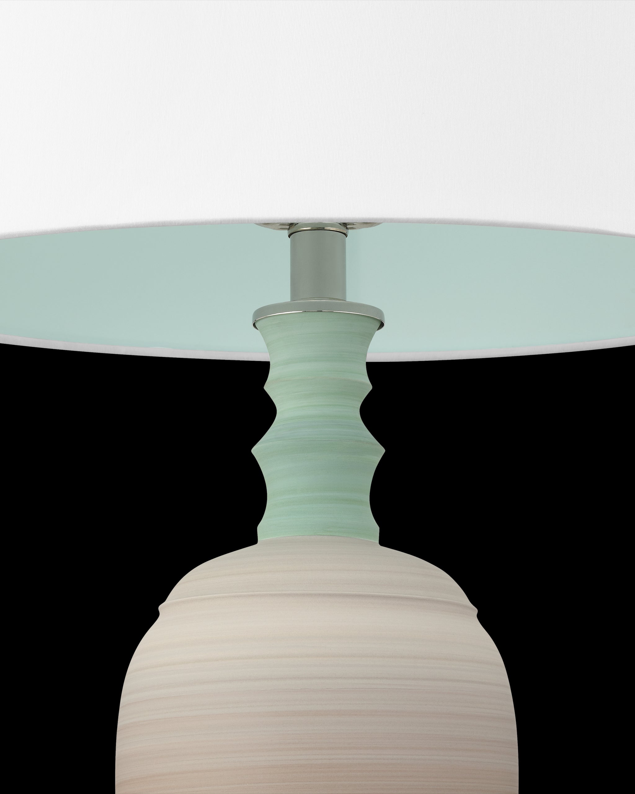 Currey & Company Happy 80's Brown & Pale Blue Table Lamp