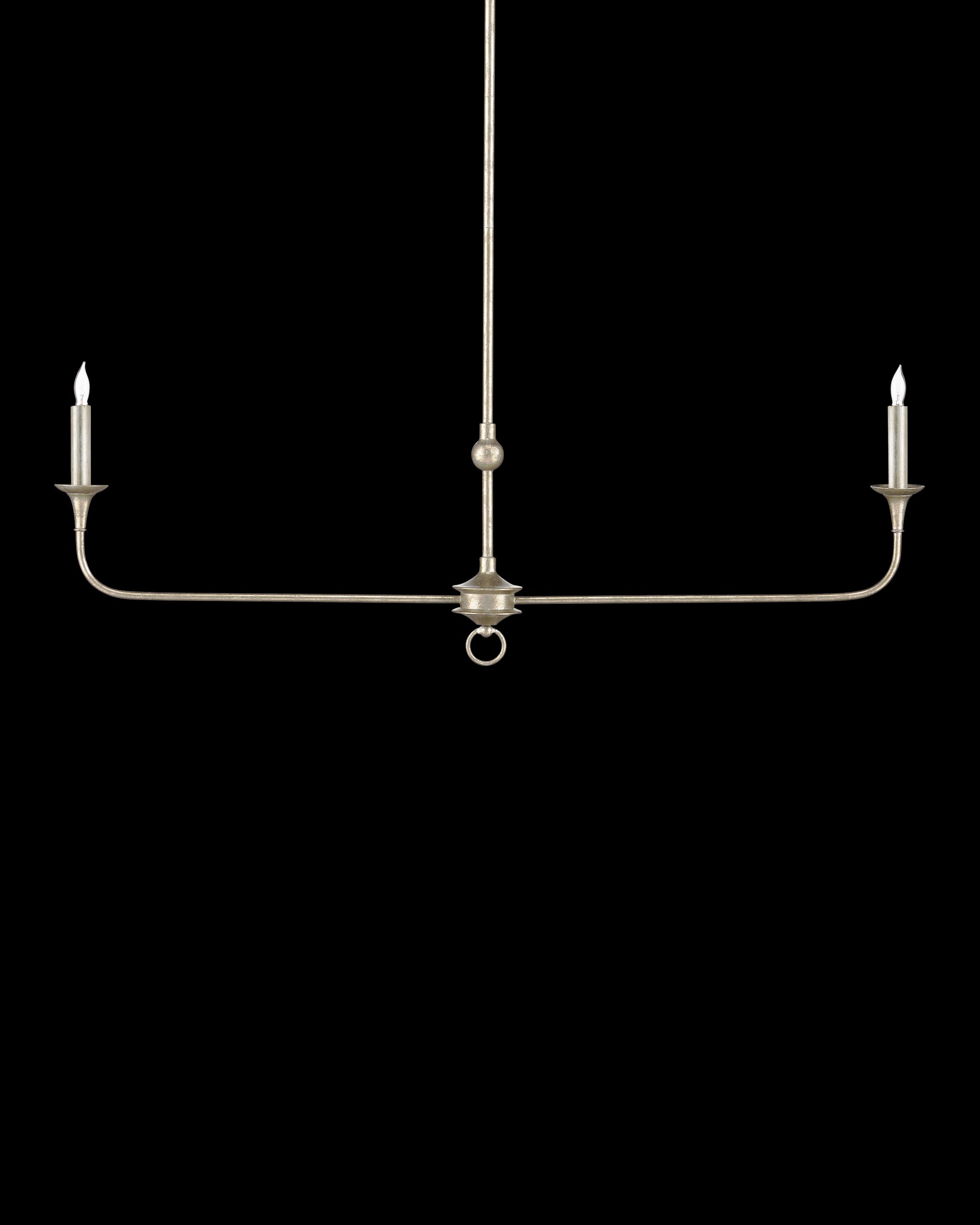 Currey & Company Nottaway Linear Champagne Chandelier
