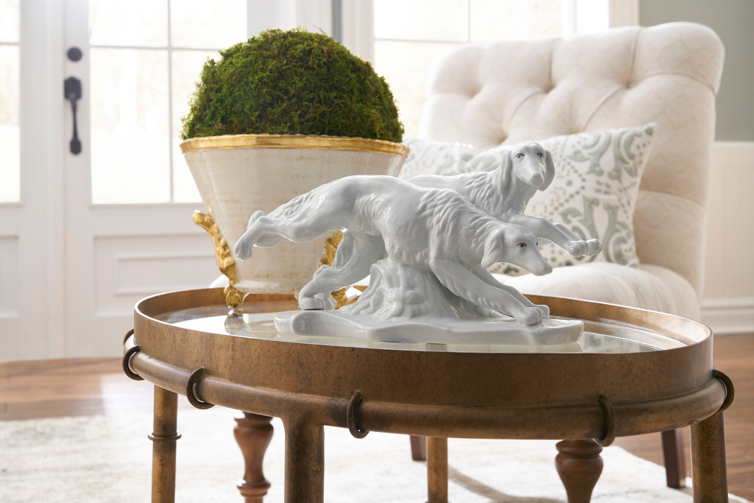 Chelsea House Gold Bamboo Cocktail Table