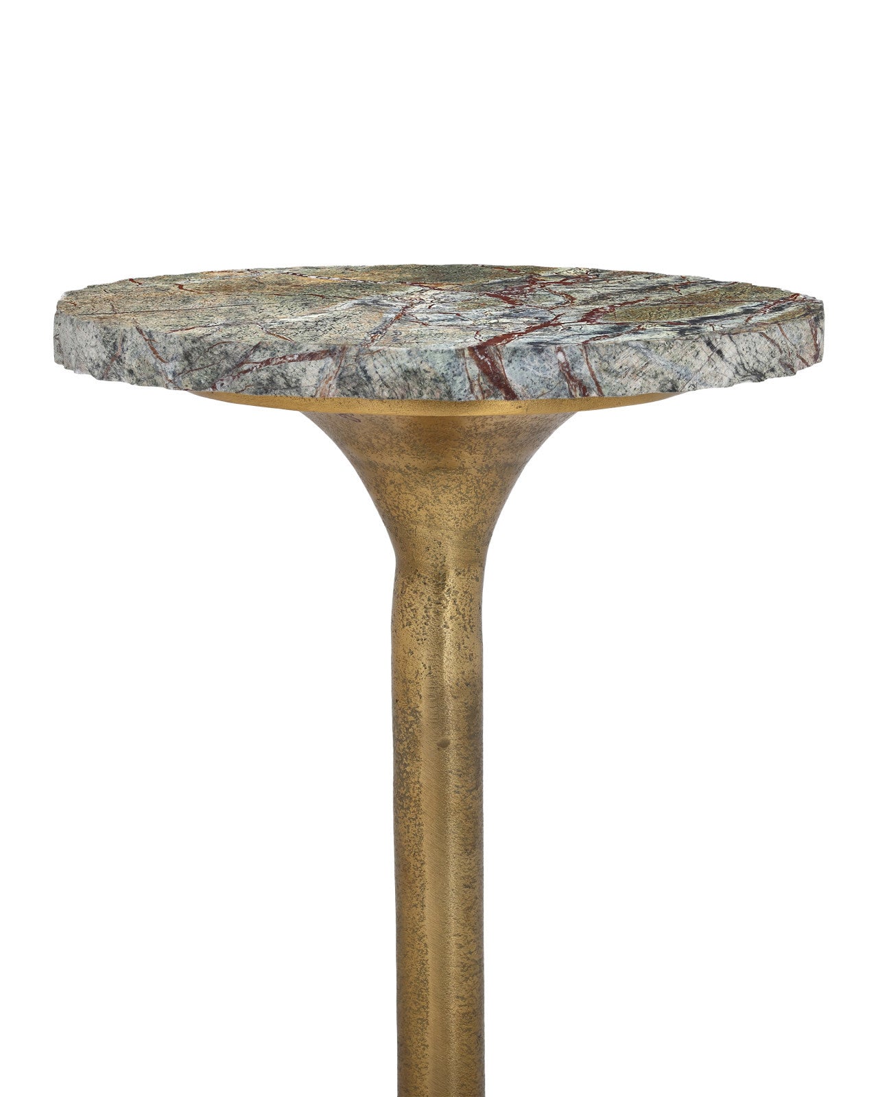 Currey & Company 22.5" Wilderness Cast Aluminum Drinks Table