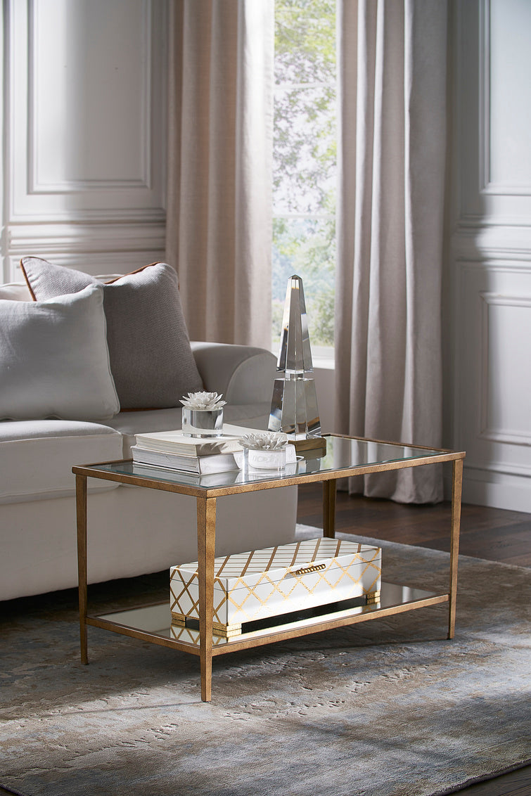 Chelsea House Carson Cocktail Table in Gold