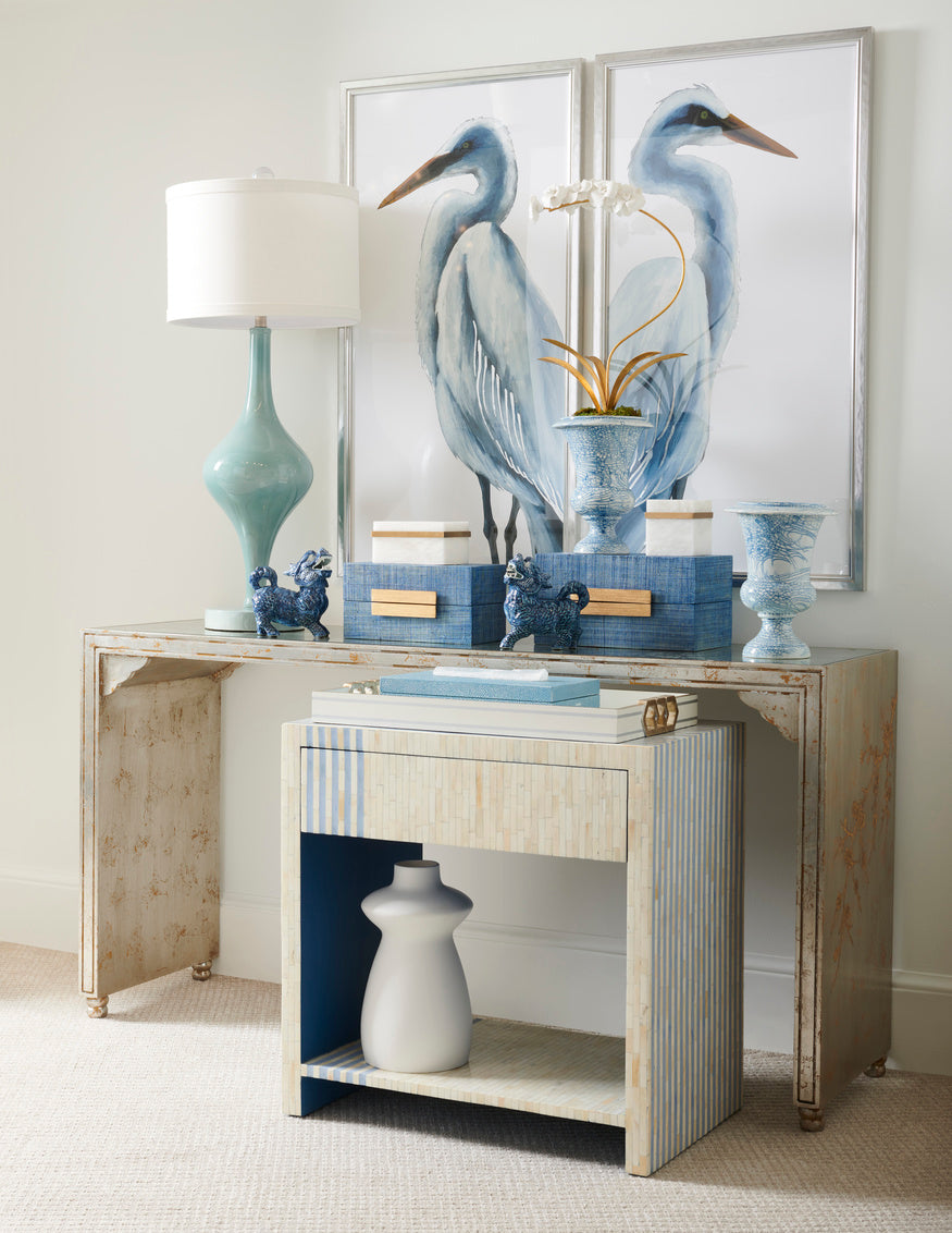 Chelsea House Blue Footed Vase