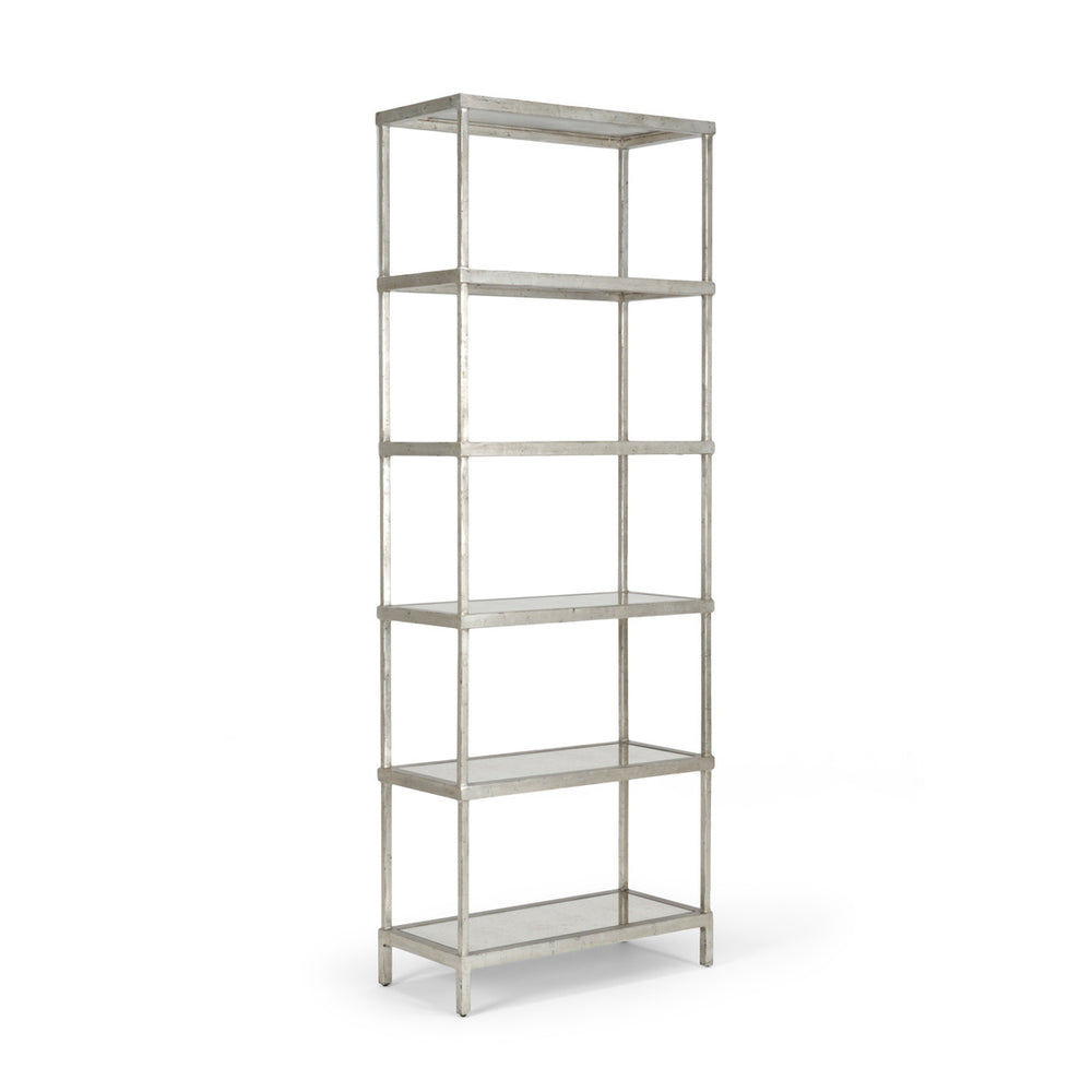 Chelsea House Etagere Bookcase, Silver